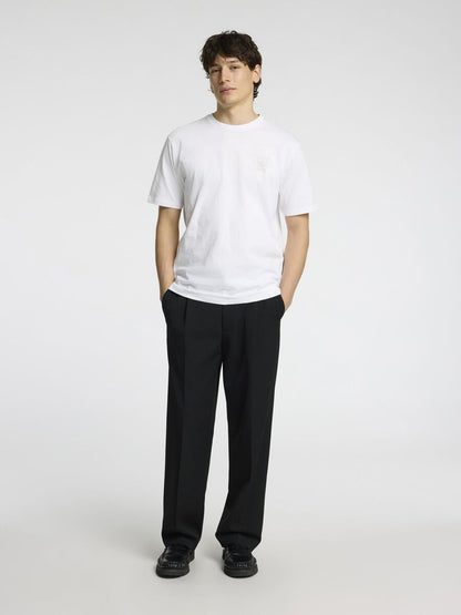 SELECTED HOMME Print T Shirt WHITE