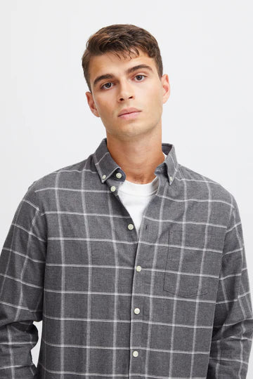 CASUAL FRIDAY Check Shirt GREY