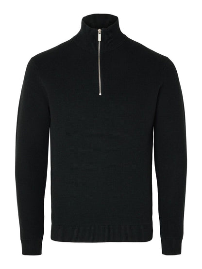 SELECTED HOMME Dane Half Zip BLACK