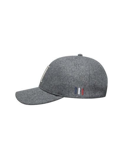 LES DEUX Wool Baseball Cap GREY