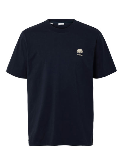 SELECTED HOMME Aubrey T Shirt NAVY