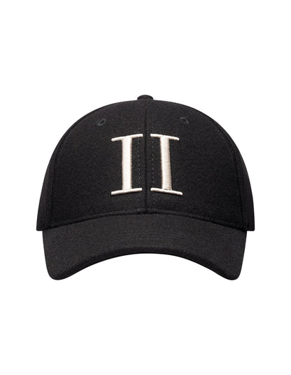 LES DEUX Wool Baseball Cap BLACK