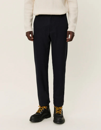 LES DEUX Como Reg Wool Suit Pants NAVY