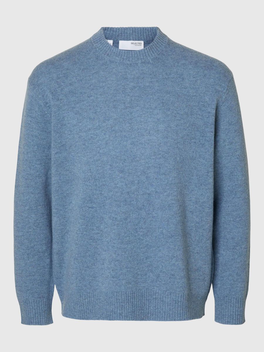 SELECTED HOMME Wool Pullover BLUE