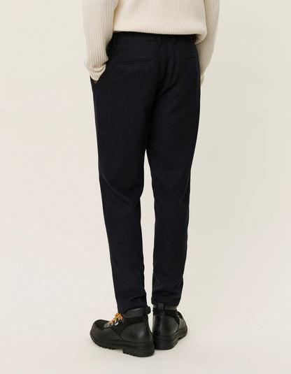 LES DEUX Como Reg Wool Suit Pants NAVY