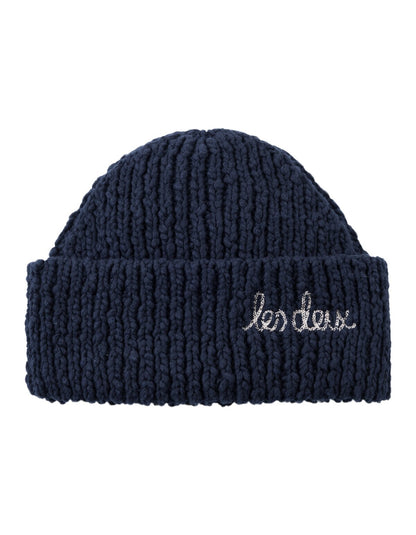 LES DEUX Cotton Beanie NAVY