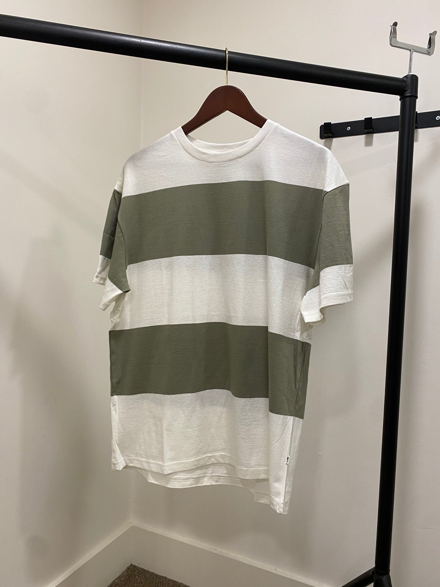 SOLID T Shirt Stripe