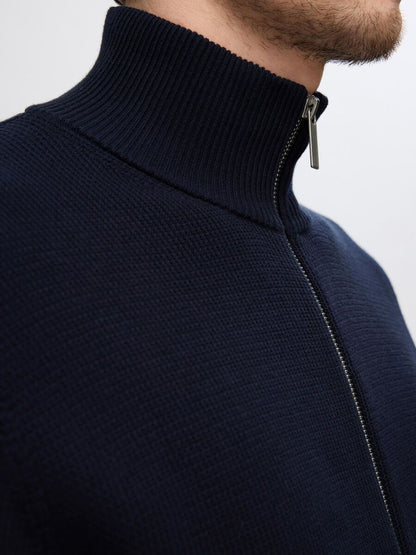 SELECTED HOMME Full Zip Jumper NAVY