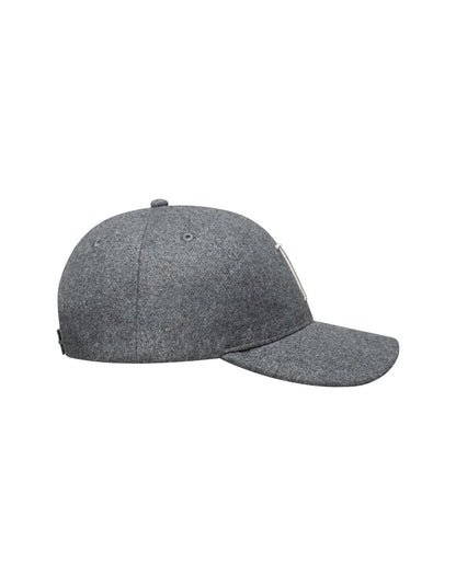 LES DEUX Wool Baseball Cap GREY