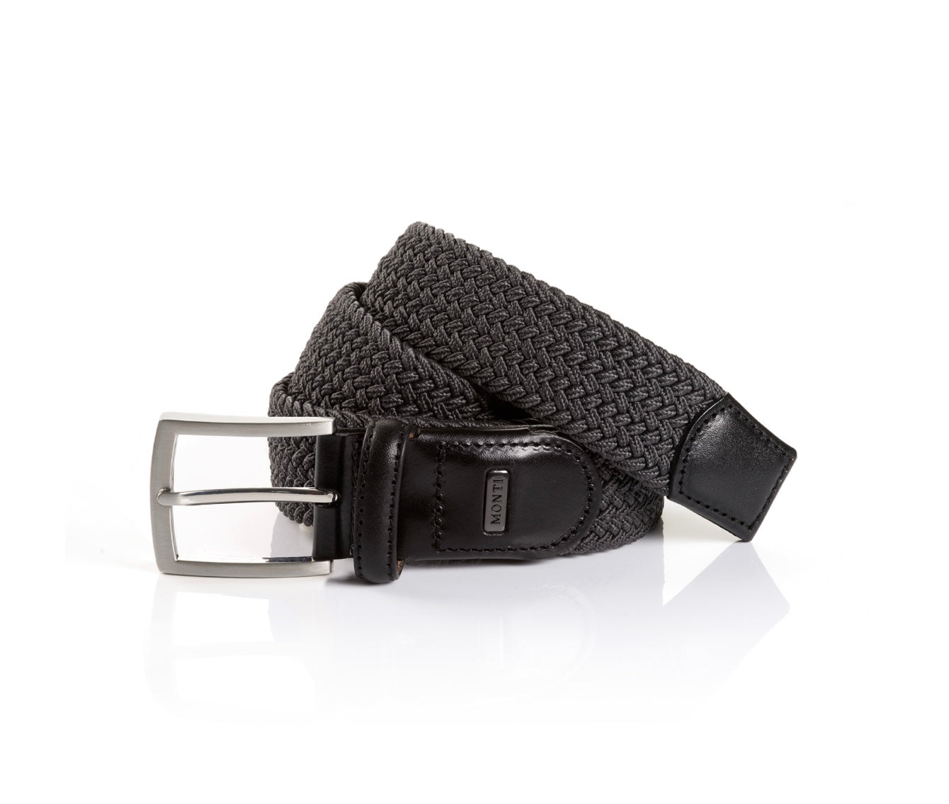 MONTI Woven Stretch Belt GREY