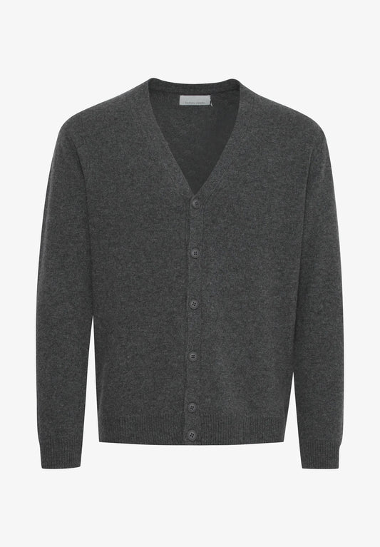 ITALIAN Lambswool Cardigan GREY