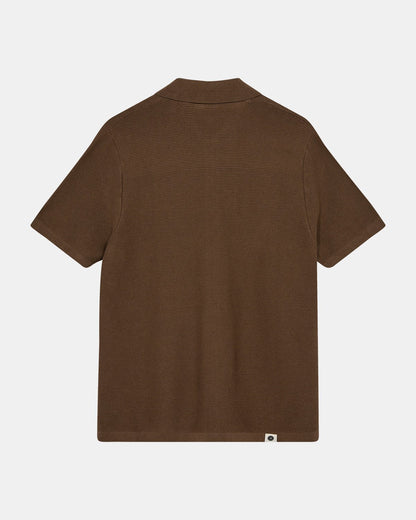 ANERKJENDT SS Knit Shirt BROWN