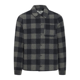 CASUAL FRIDAY Wool Checked Jacket OVERSHIRT