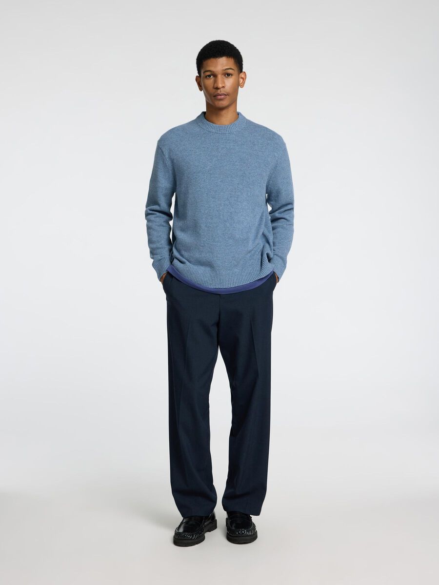 SELECTED HOMME Wool Pullover BLUE