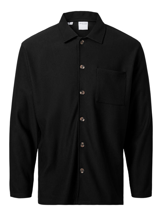 SELECTED HOMME Button Up Black