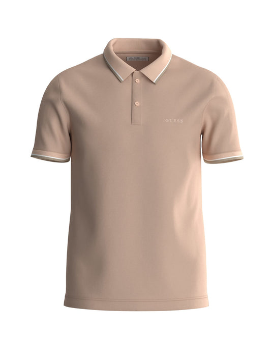 GUESS Short Sleeve Polo Salmon PINK