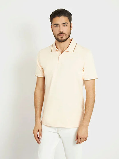 GUESS Short Sleeve Polo Salmon PINK