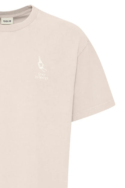 SOLID Hydrated T Shirt Pink