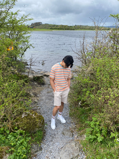 SCOTCH AND SODA T Shirt Stripe CORAL