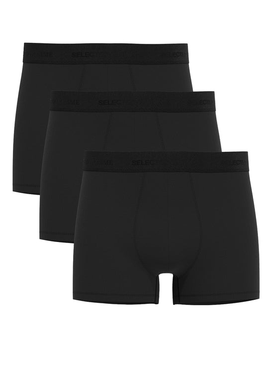 SELECTED HOMME Organic Cotton Underwear Black