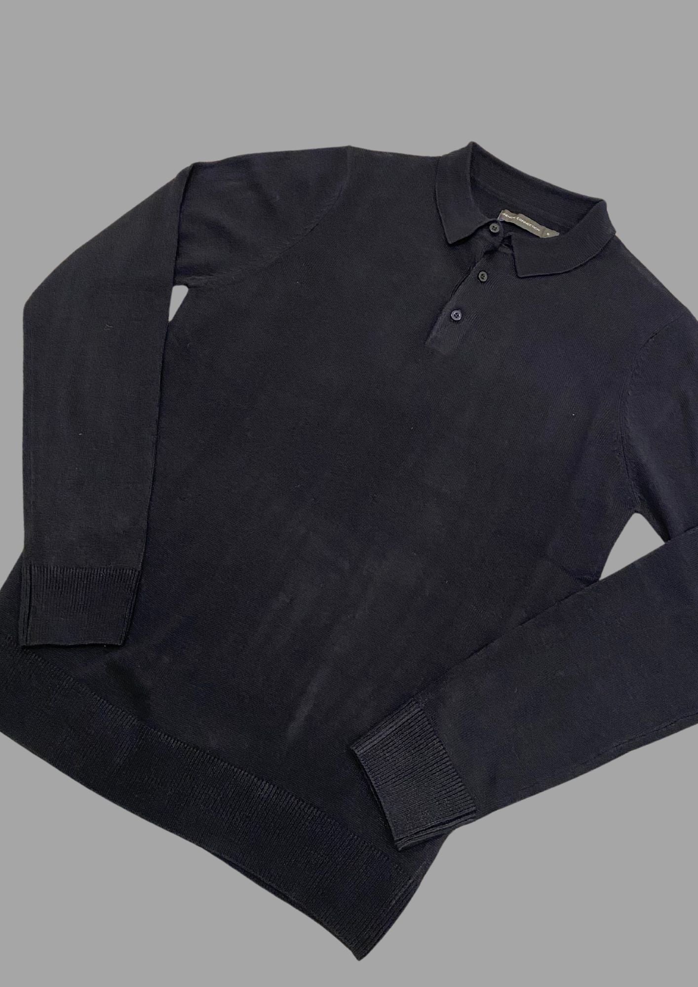 FRENCH CONNECTION LS Polo NAVY